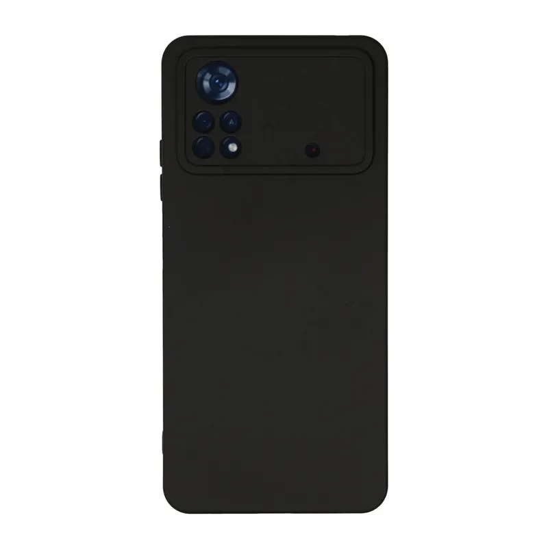 Xiaomi Poco X4 Pro 5G Uyumlu Kılıf Nano içi Kadife Silikon - Siyah