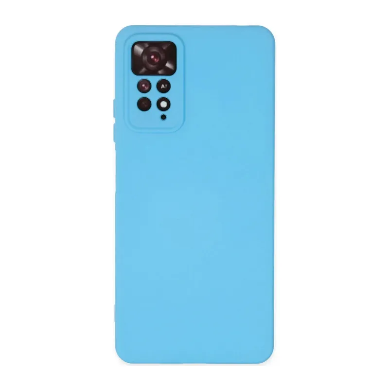 Xiaomi Redmi Note 11 Pro Uyumlu Kılıf Nano içi Kadife Silikon - Mavi