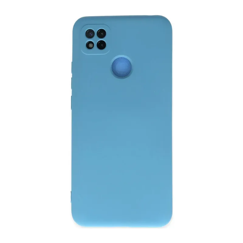 Xiaomi Redmi 9C Uyumlu Kılıf Nano içi Kadife Silikon - Mavi