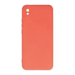 Xiaomi Redmi 9A Uyumlu Kılıf Nano içi Kadife Silikon - Turuncu