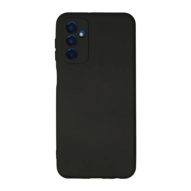 Samsung Galaxy M23 Uyumlu Kılıf Nano içi Kadife Silikon - Siyah