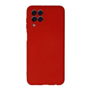 Samsung Galaxy M33 Kılıf Nano içi Kadife Silikon - Kırmızı