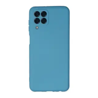 Samsung Galaxy M33 Kılıf Nano içi Kadife Silikon - Mavi