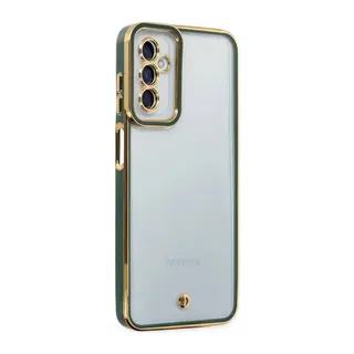 Samsung Galaxy M23 Uyumlu Kılıf Liva Lens Silikon - Yeşil