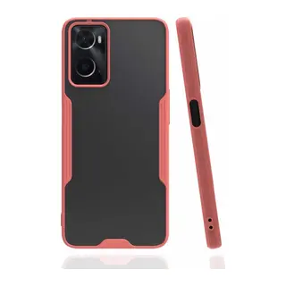 Oppo A96 Kılıf Platin Silikon - Pembe