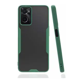 Oppo A96 Kılıf Platin Silikon - Yeşil