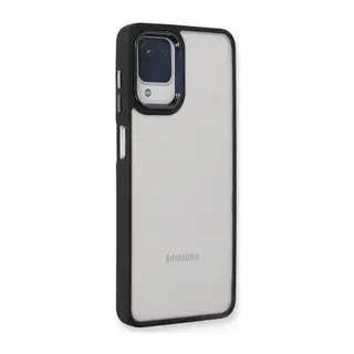 Samsung Galaxy A22 Uyumlu Kılıf Dora Kapak - Siyah