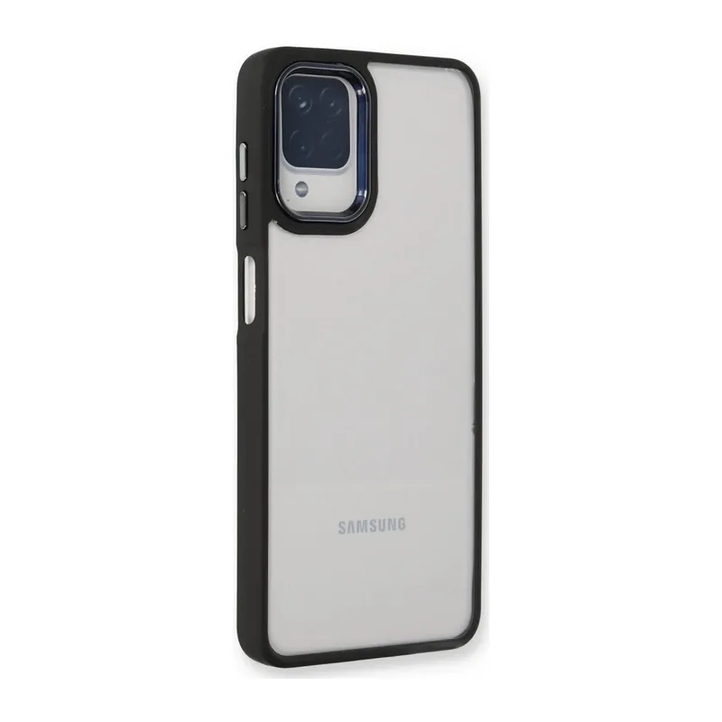 Samsung Galaxy A22 Uyumlu Kılıf Dora Kapak - Siyah