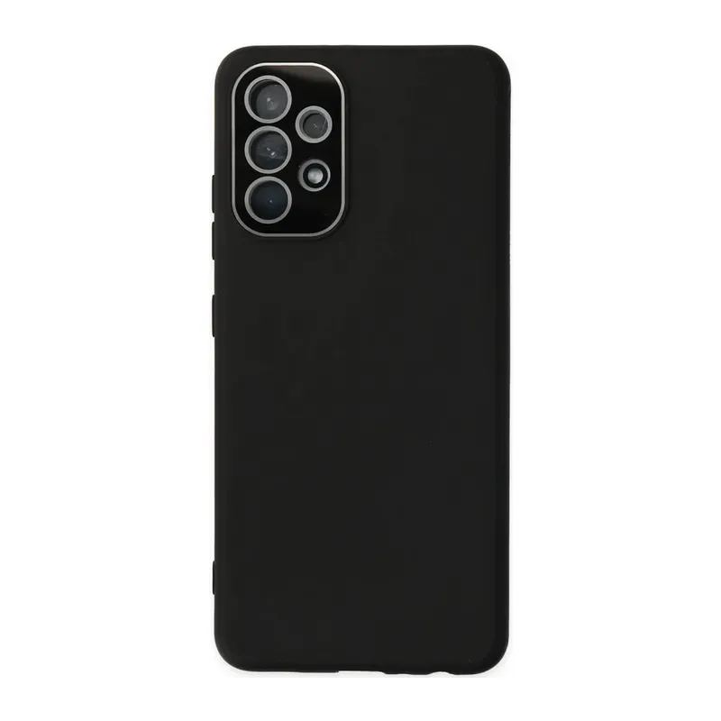 Samsung Galaxy A53 5G Uyumlu Kılıf Lansman Glass Kapak - Siyah