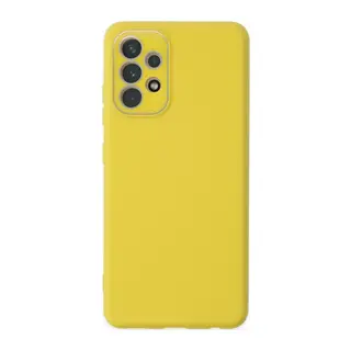 Samsung Galaxy A53 5G Kılıf Lansman Glass Kapak - Sarı