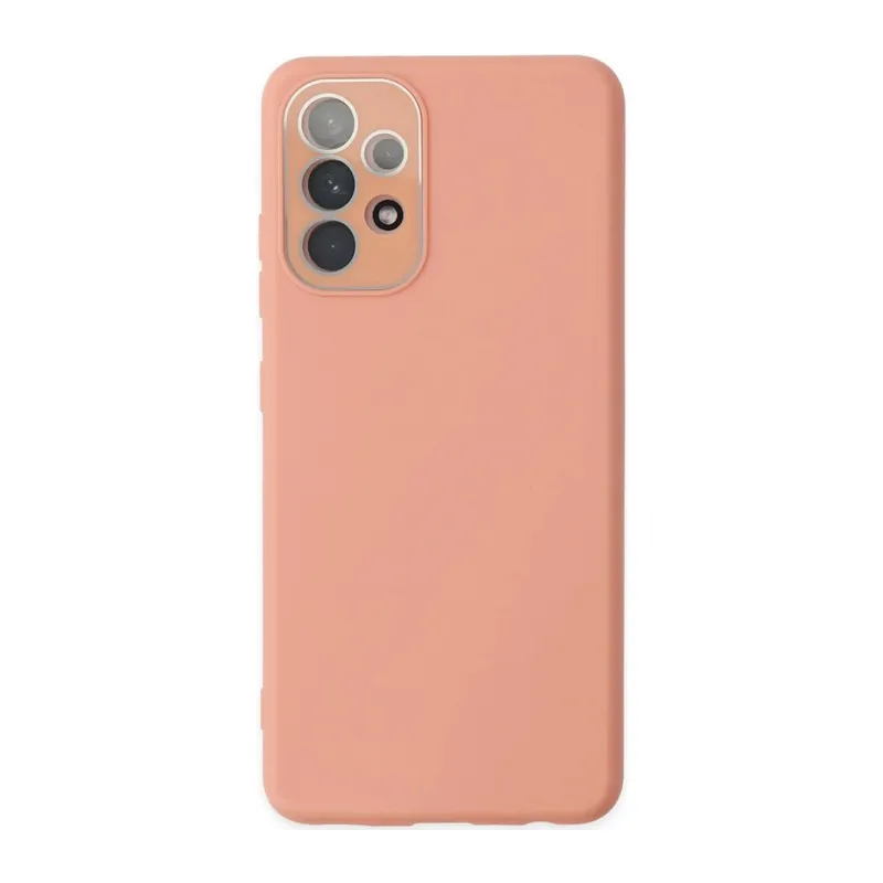 Samsung Galaxy A53 5G Uyumlu Kılıf Lansman Glass Kapak - Pembe