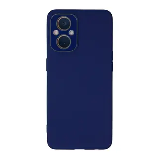 Oppo Reno 7 Lite Kılıf Lansman Glass Kapak - Sky Blue
