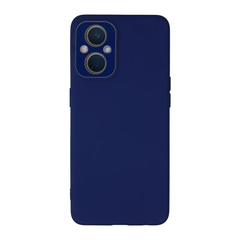 Oppo Reno 7 Lite Kılıf Lansman Glass Kapak - Sky Blue