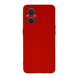 Oppo Reno 7 Lite Kılıf Lansman Glass Kapak - Kırmızı