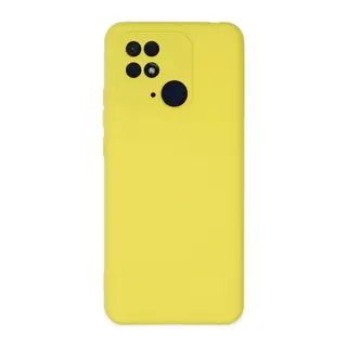 Xiaomi Redmi 10C Uyumlu Kılıf Nano içi Kadife Silikon - Sarı