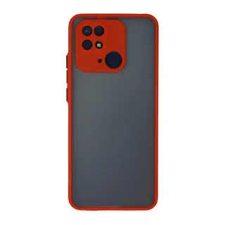 Xiaomi Redmi 10C Kılıf Montreal Silikon Kapak - Kırmızı