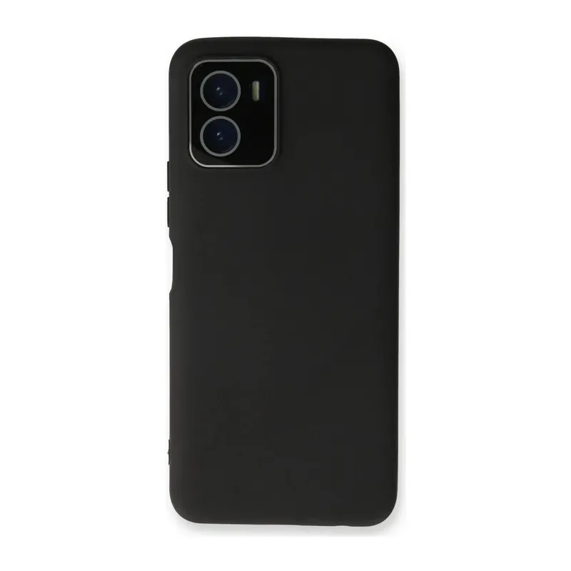 Vivo Y15S Uyumlu Kılıf Lansman Glass Kapak - Siyah