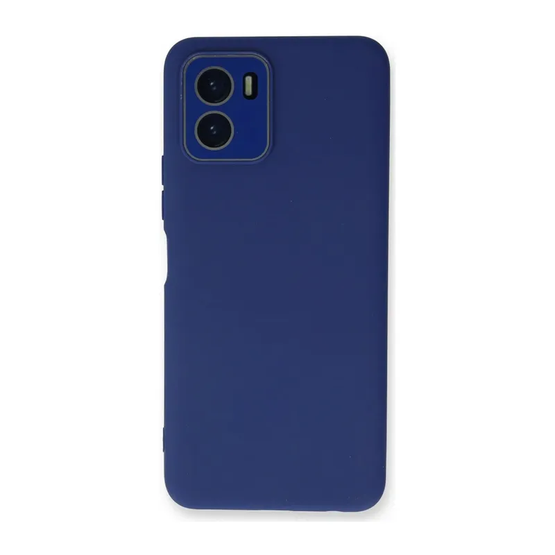 Vivo Y15S Uyumlu Kılıf Lansman Glass Kapak - Sky Blue