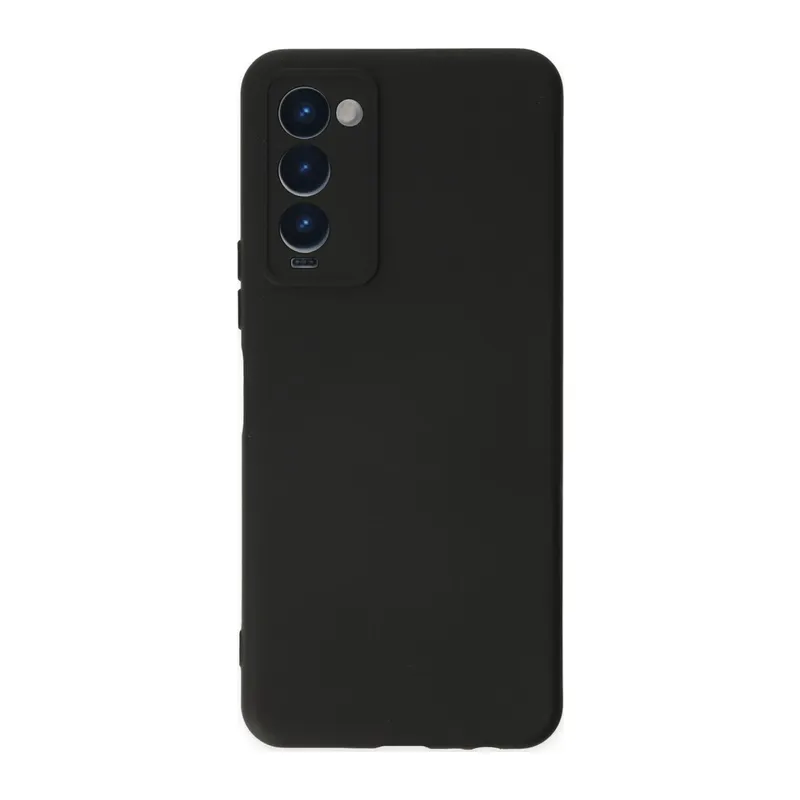 Tecno Camon 18 Kılıf Nano içi Kadife Silikon - Siyah