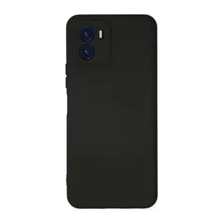 Vivo Y15S Uyumlu Kılıf Nano içi Kadife Silikon - Siyah