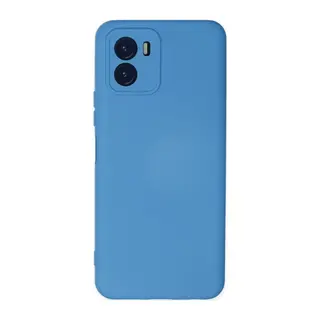 Vivo Y15S Uyumlu Kılıf Nano içi Kadife Silikon - Mavi