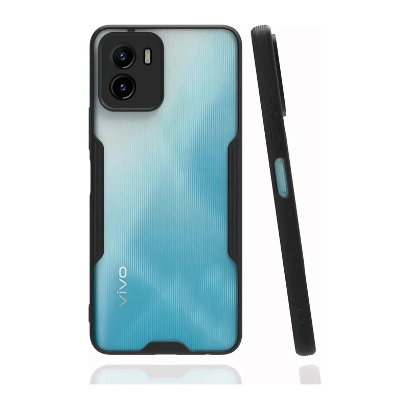 Vivo Y15S Kılıf Platin Silikon - Siyah