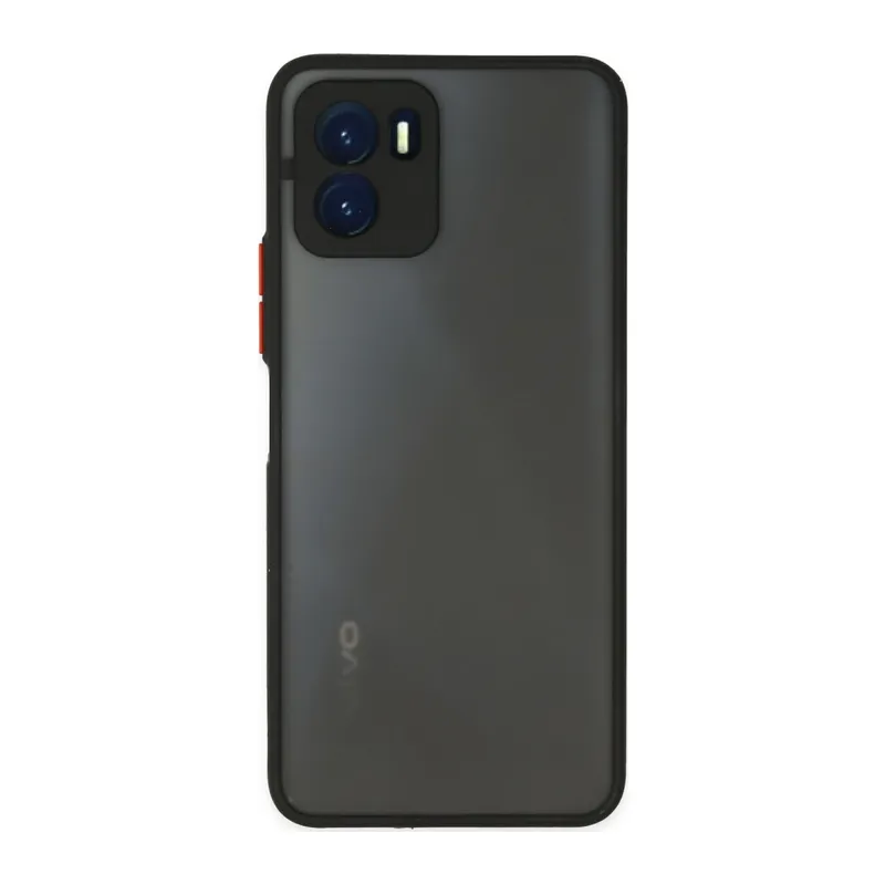 Vivo Y15S Kılıf Montreal Silikon Kapak - Siyah