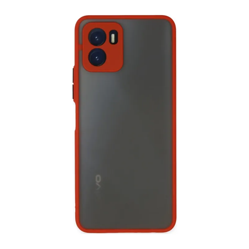 Vivo Y15S Kılıf Montreal Silikon Kapak - Kırmızı