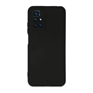 Xiaomi Redmi 10 2022 Uyumlu Kılıf Nano içi Kadife Silikon - Siyah