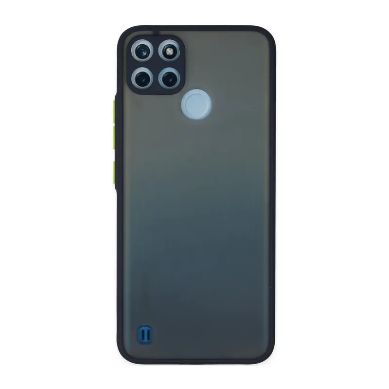 Realme C21Y Uyumlu Kılıf Montreal Silikon Kapak - Lacivert
