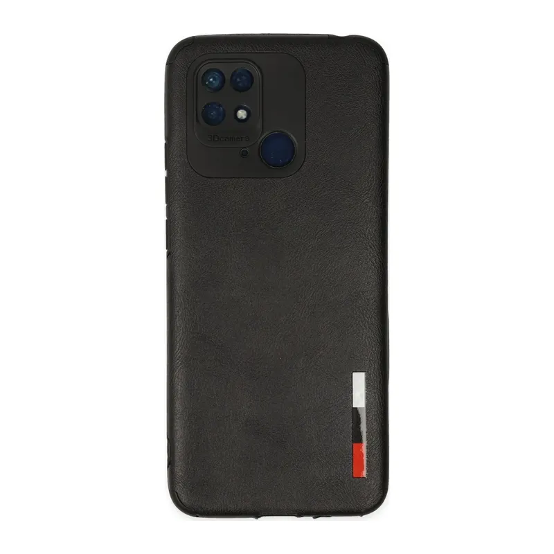 Xiaomi Redmi 10C Kılıf Loop Deri Silikon - Siyah