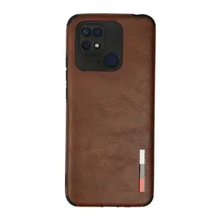 Xiaomi Redmi 10C Kılıf Loop Deri Silikon - Kahverengi
