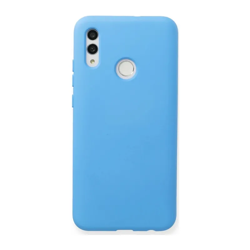 Huawei P Smart 2019 Uyumlu Kılıf Nano içi Kadife Silikon - Mavi