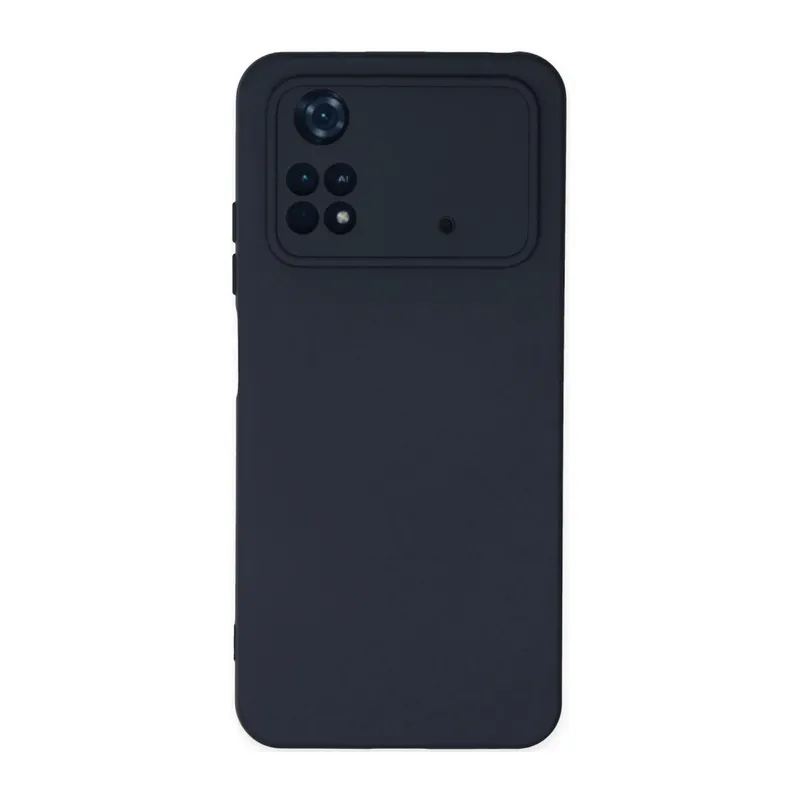 Xiaomi Poco M4 Pro 4G Uyumlu Kılıf Nano içi Kadife Silikon - Lacivert