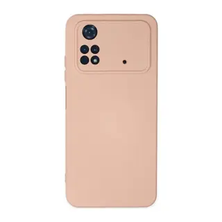 Xiaomi Poco M4 Pro 4G Uyumlu Kılıf Nano içi Kadife Silikon - Pudra