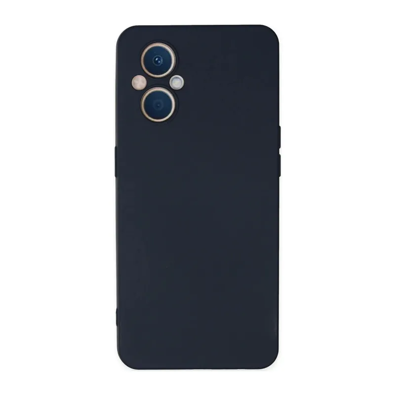 Oppo Reno 7 Lite Uyumlu Kılıf Nano içi Kadife Silikon - Lacivert