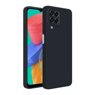 Samsung Galaxy M33 Kılıf First Silikon - Siyah