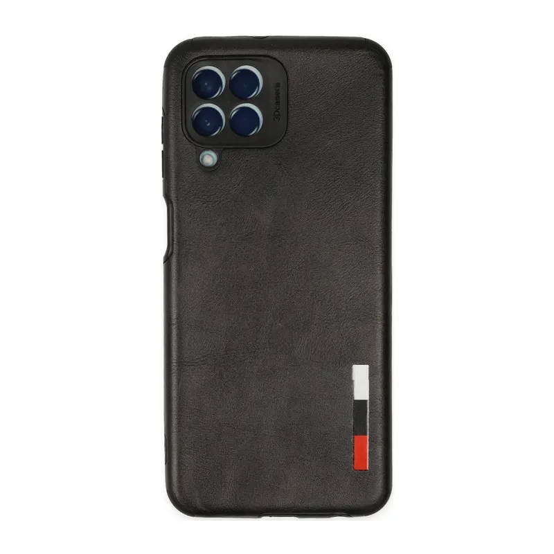 Samsung Galaxy M33 Uyumlu Kılıf Loop Deri Silikon - Siyah