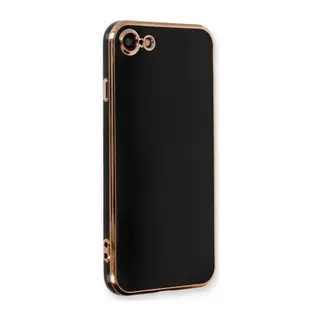 Apple iPhone 7 Uyumlu Kılıf Volet Silikon - Siyah