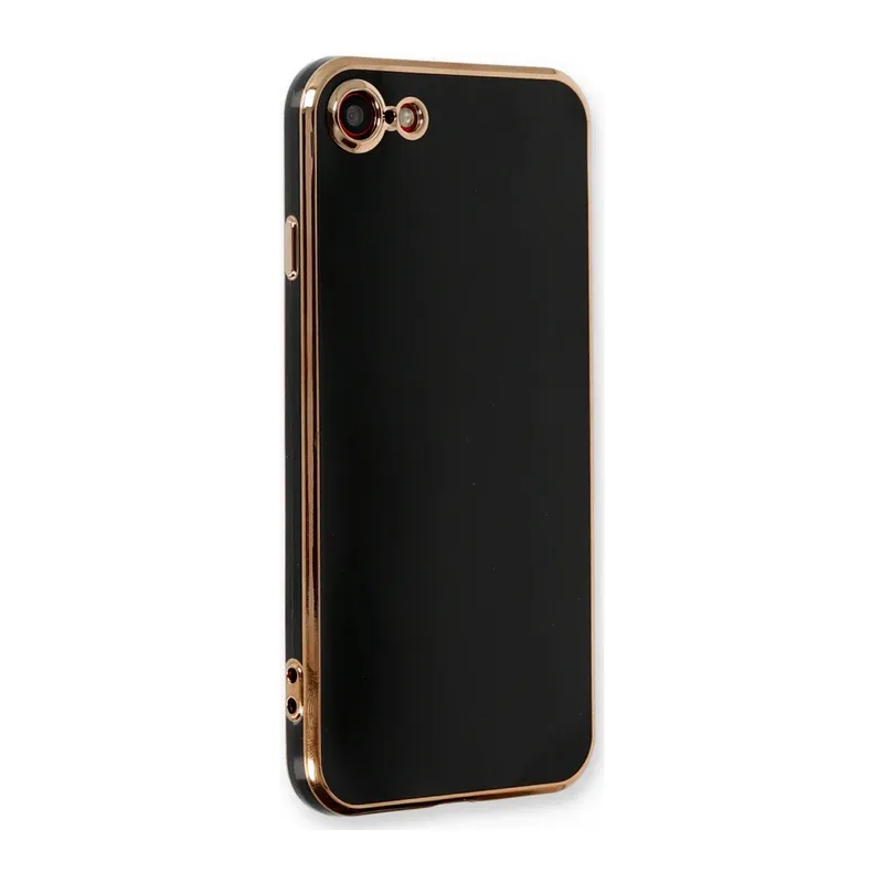 Apple iPhone 7 Uyumlu Kılıf Volet Silikon - Siyah