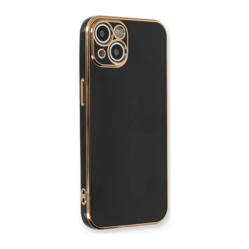 Apple iPhone 13 Uyumlu Kılıf Volet Silikon - Siyah