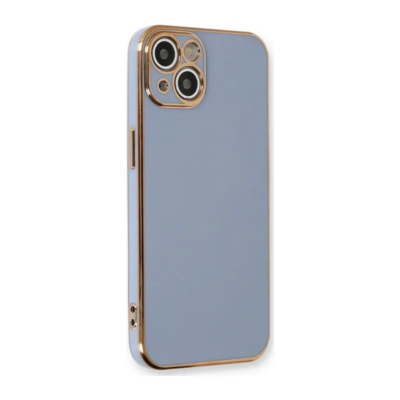 Apple iPhone 13 Uyumlu Kılıf Volet Silikon - Mavi