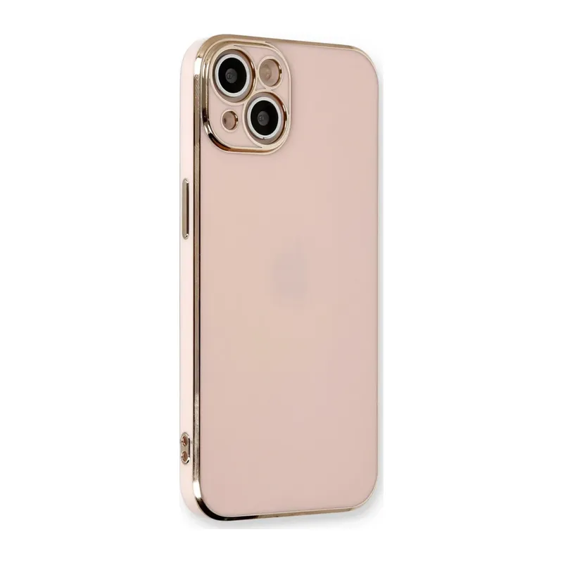 Apple iPhone 13 Kılıf Volet Silikon - Pembe