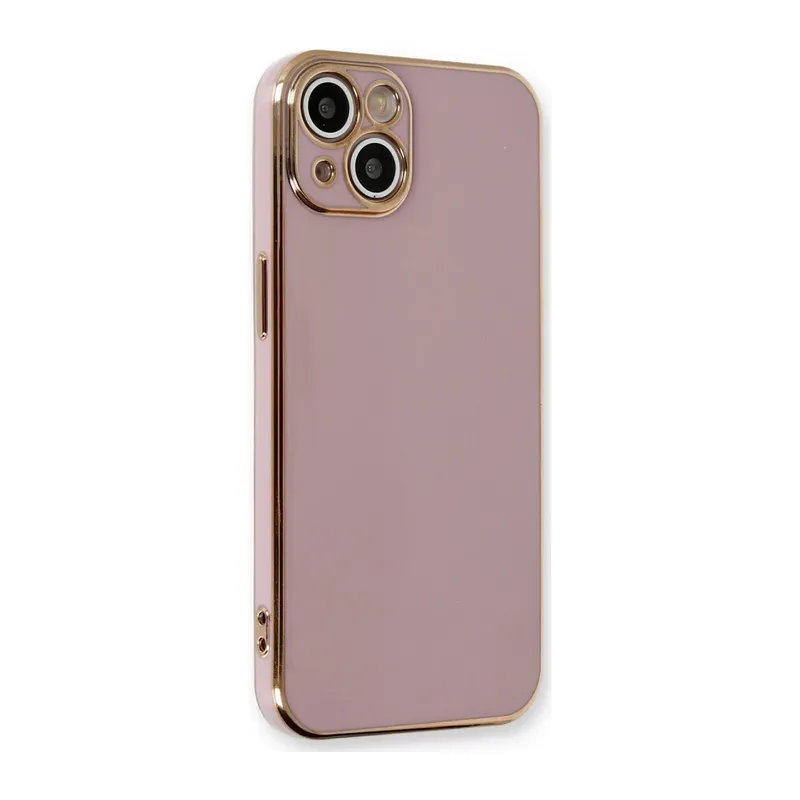 Apple iPhone 13 Uyumlu Kılıf Volet Silikon - Mor