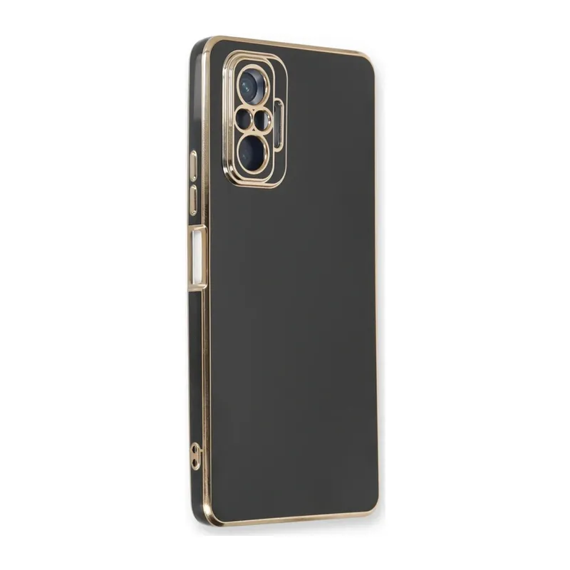Xiaomi Redmi Note 10 Pro Uyumlu Kılıf Volet Silikon - Siyah