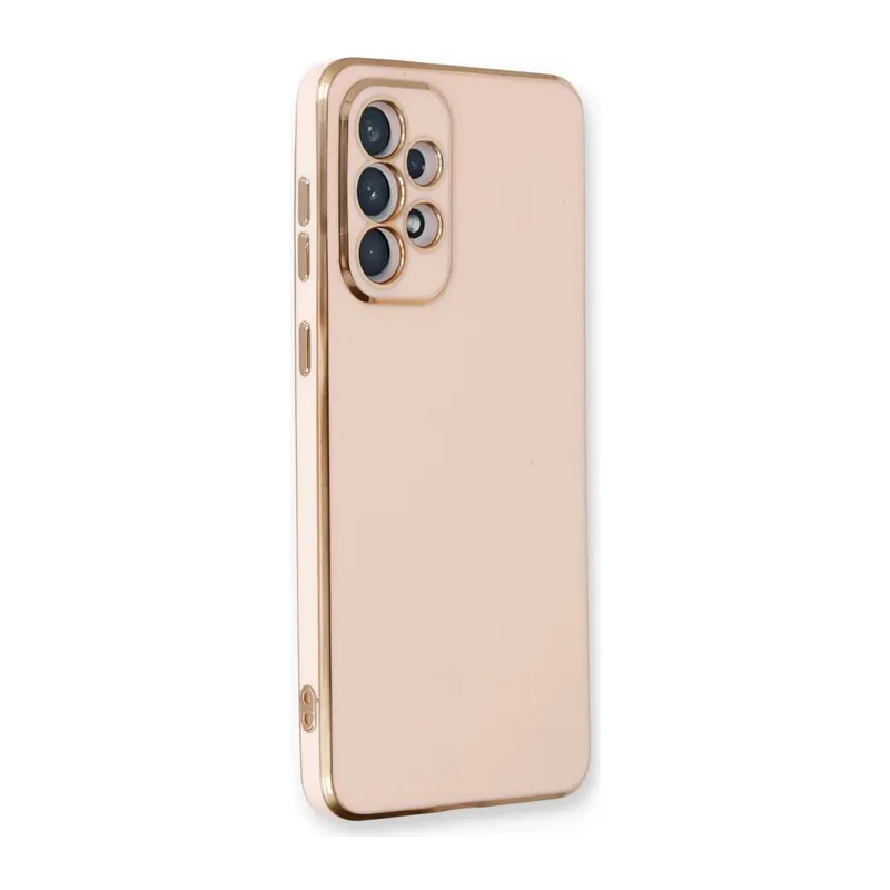 Samsung Galaxy A33 5G Uyumlu Kılıf Volet Silikon - Pembe