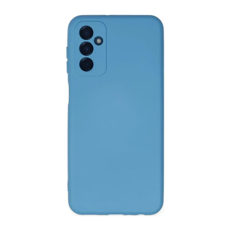 Samsung Galaxy M23 Uyumlu Kılıf Nano içi Kadife Silikon - Mavi