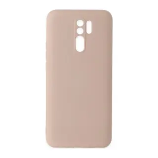 Xiaomi Redmi 9 Uyumlu Kılıf Nano içi Kadife Silikon - Pudra