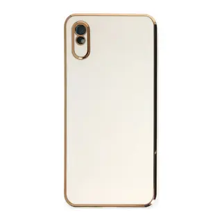 Xiaomi Redmi 9A Uyumlu Kılıf Volet Silikon - Beyaz