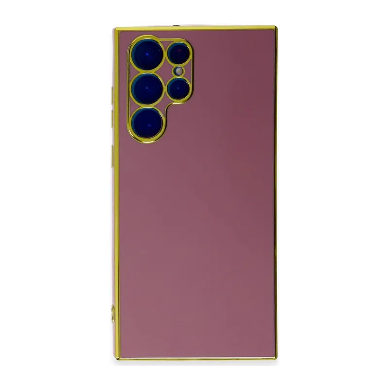 Samsung Galaxy S22 Ultra Uyumlu Kılıf Volet Silikon - Kırmızı